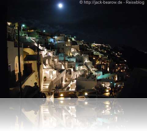 Fira Thira Santorin Greece Griechenland by night